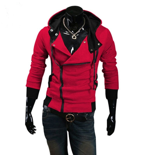 Men's Hoodies Sweatshirts Casual Zipper Hooded Jacket