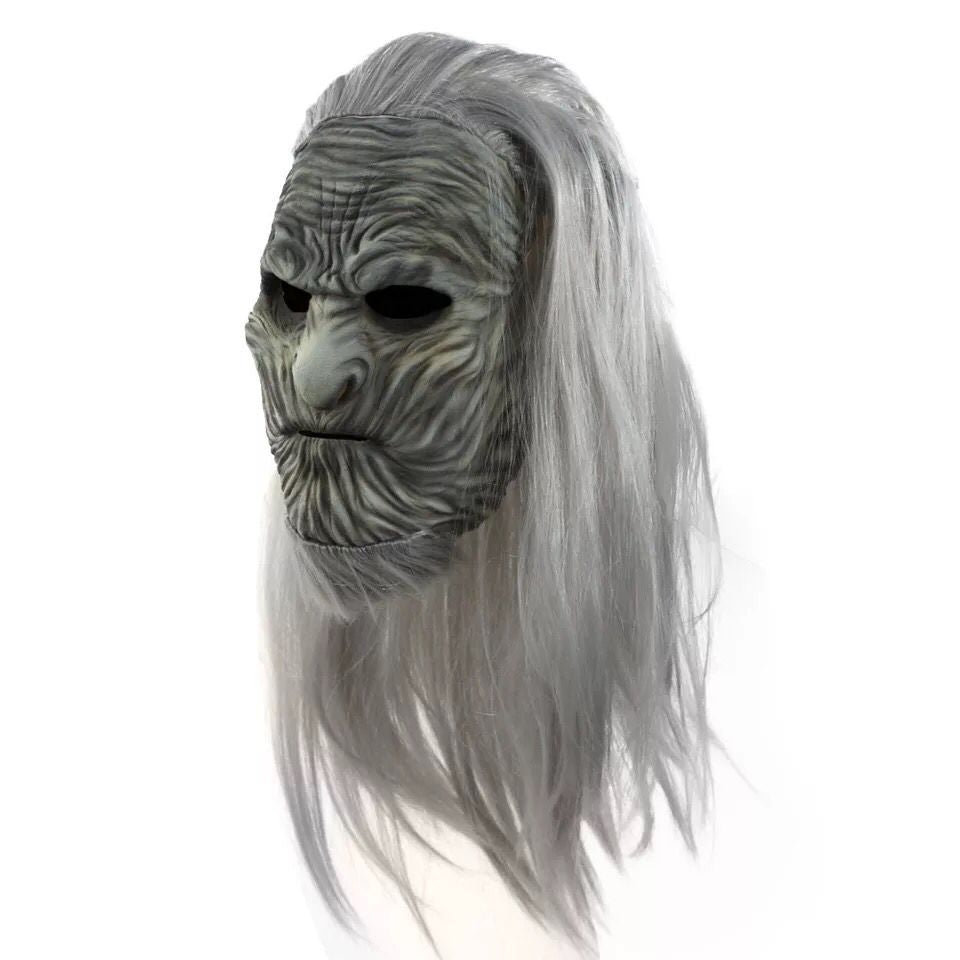 Game of Thrones The White Walkers Cosplay Mask With Light Scary Night King Zombie Latex Masks Halloween Party Costume Props Dropshipping