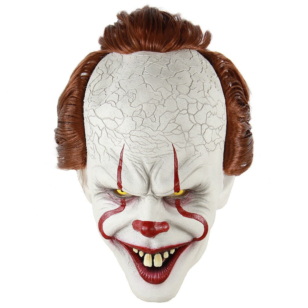 Stephen King's It Mask Pennywise Horror Clown Joker Mask Clown Mask Halloween Cosplay Costume Props