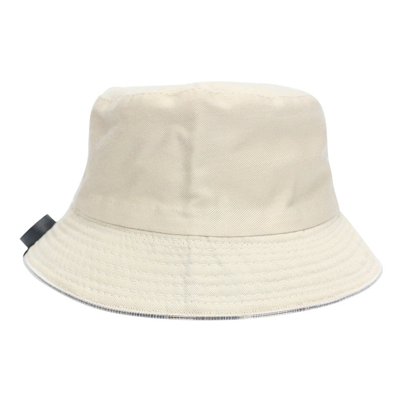 Outdoor Leisure Fishing Naked Sun Hat Tourism Sun Hat Led Light Fiber Luminous Bucket Hat