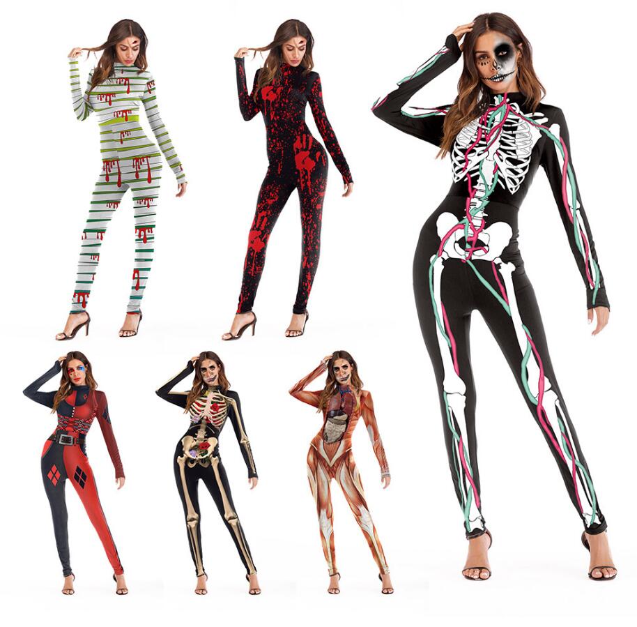 Halloween costume festival event party costume COS long sleeve jumpsuit