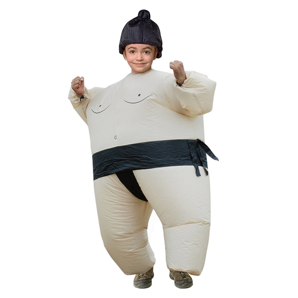 Inflatable Sumo Costume Suits Wrestler Halloween Costume for Adult/Children Fat Man Sumo Party Cosplay Blowup Costume Inflatable