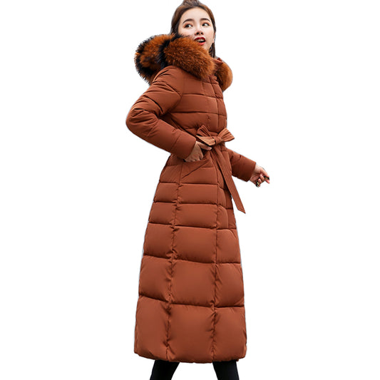 Slim Women Winter Jacket Cotton Padded Warm Thicken Ladies Coat Long Coats Parka Womens Jackets