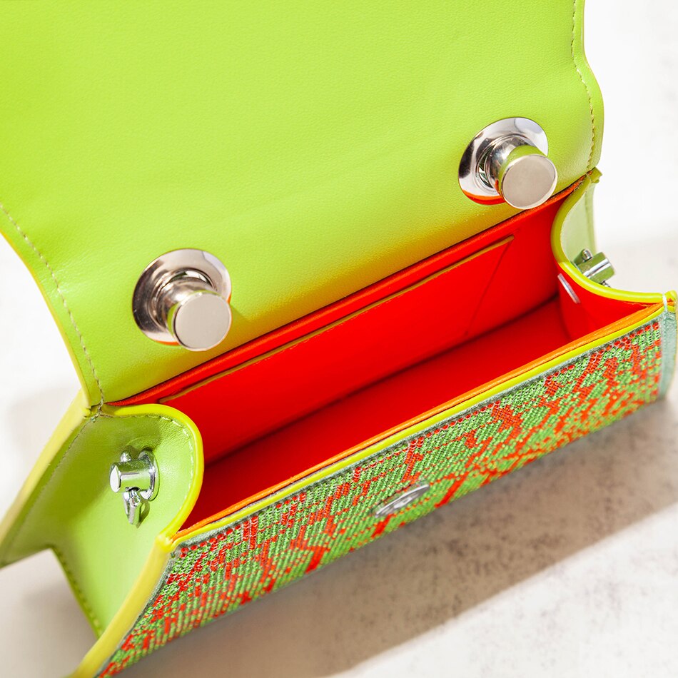Women's Rhinestone Designer Handbag - Shiny Crystal Clutch Purse