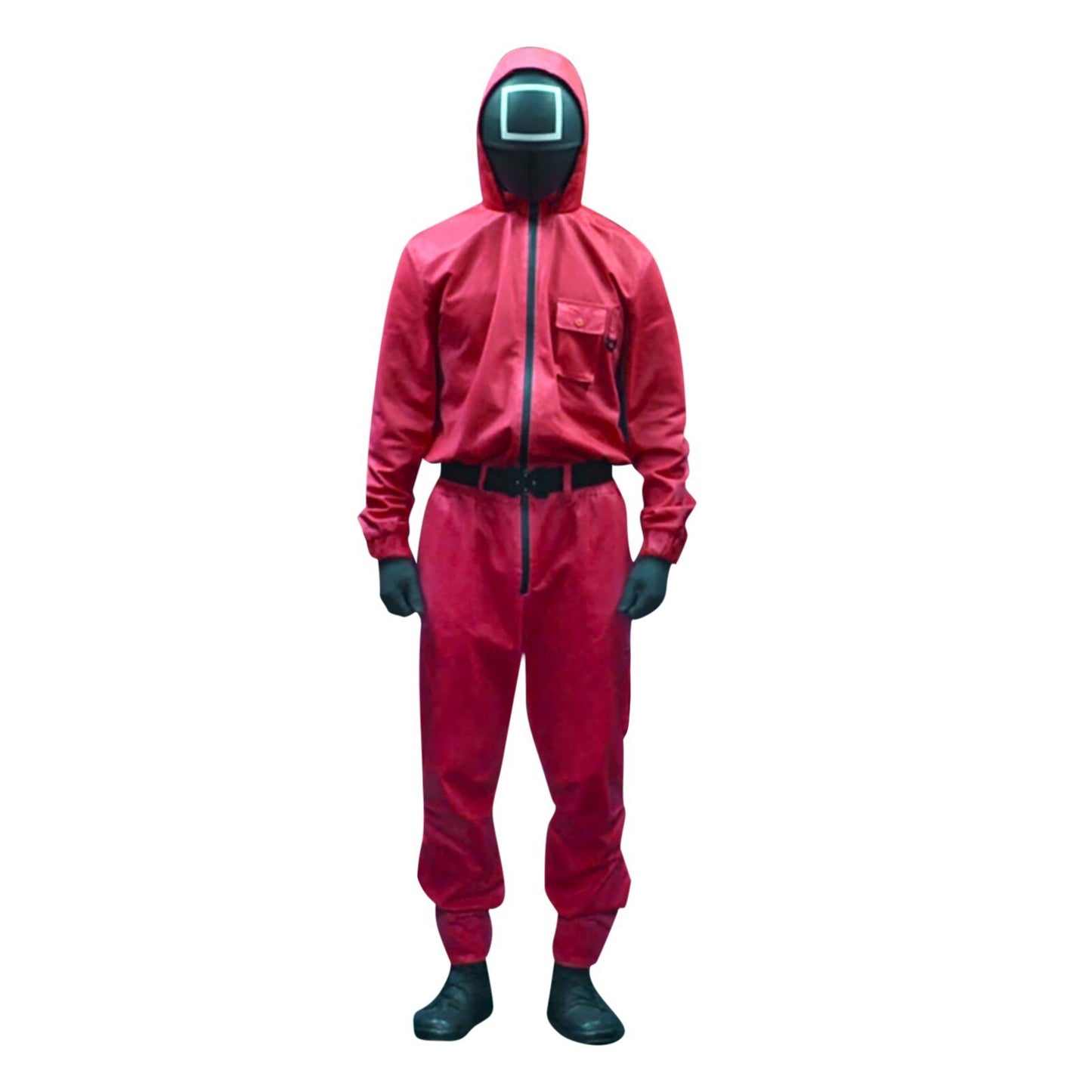 Squid Game Villain Red Jumpsuit Cosplay Costume Halloween Party Round Six For Men And Women Cos Disguise Korean Drama Costume