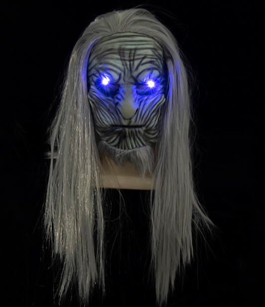 Game of Thrones The White Walkers Cosplay Mask With Light Scary Night King Zombie Latex Masks Halloween Party Costume Props Dropshipping