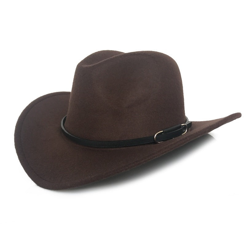 Vintage Mens Woolen Denim Hat Hot Selling In Autumn and Winter Western Denim Hat Womens Top Hat Jazz Hat Felt Hat