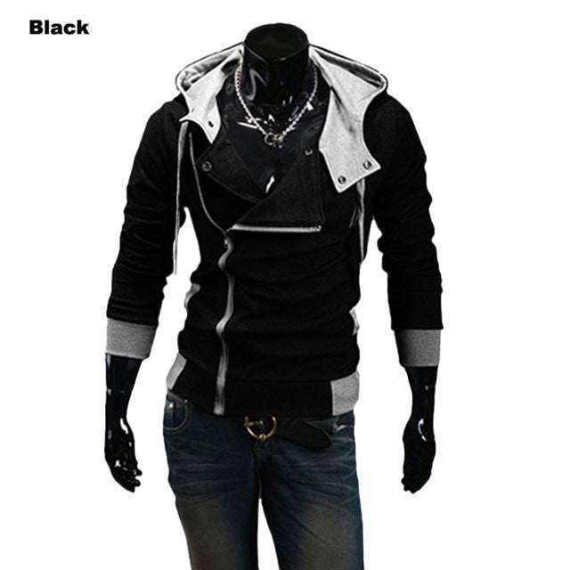 Men's Hoodies Sweatshirts Casual Zipper Hooded Jacket