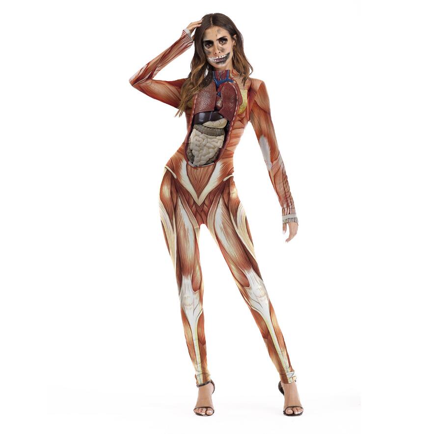 Halloween costume festival event party costume COS long sleeve jumpsuit