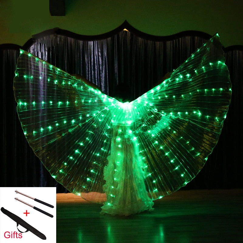 Belly Dance Isis Wings Led Isis Wings Belly Dance Accessory Wings Costume Butterfly Wings Adult With Sticks Bag For Adult