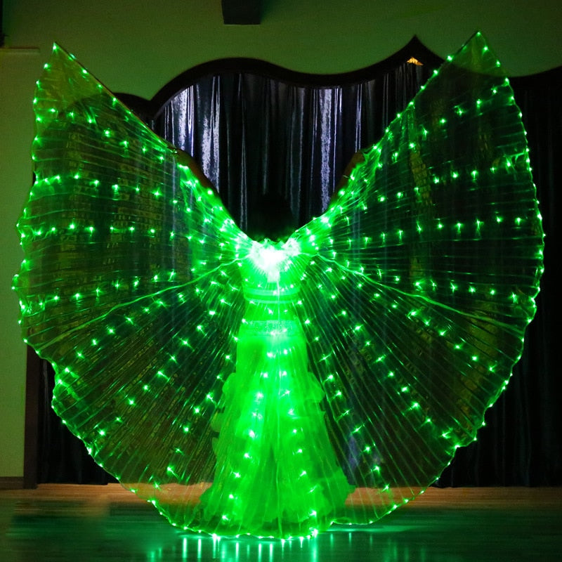 Belly Dance Isis Wings Led Isis Wings Belly Dance Accessory Wings Costume Butterfly Wings Adult With Sticks Bag For Adult