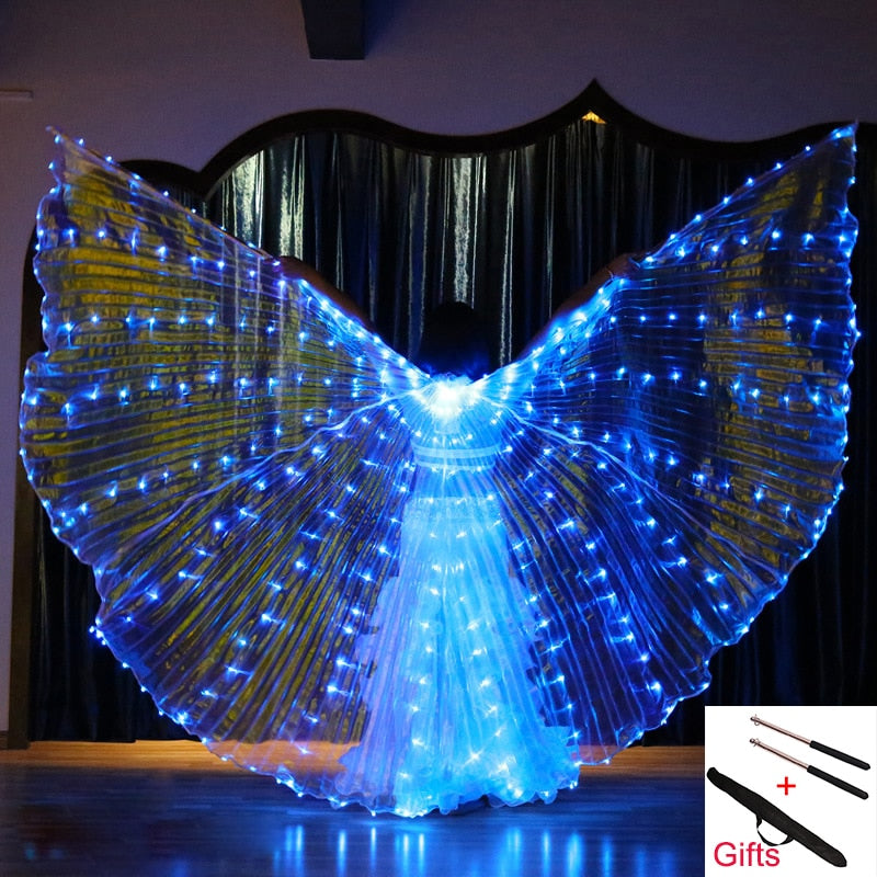 Belly Dance Isis Wings Led Isis Wings Belly Dance Accessory Wings Costume Butterfly Wings Adult With Sticks Bag For Adult