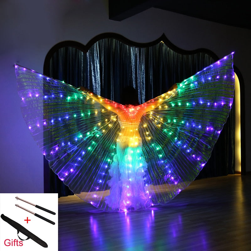 Belly Dance Isis Wings Led Isis Wings Belly Dance Accessory Wings Costume Butterfly Wings Adult With Sticks Bag For Adult