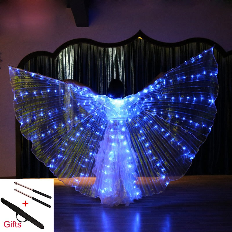 Belly Dance Isis Wings Led Isis Wings Belly Dance Accessory Wings Costume Butterfly Wings Adult With Sticks Bag For Adult