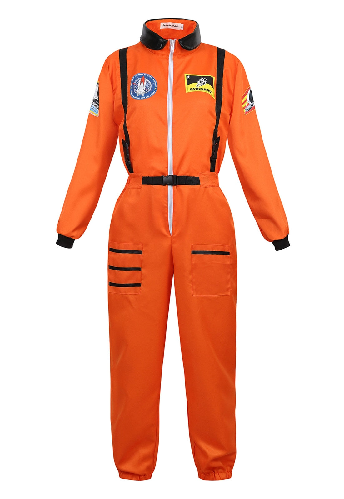 Astronaut Costume Space Suit for Adult Cosplay Costumes Zipper Halloween Costume Couple Flight Jumpsuit Plus Size Uniform