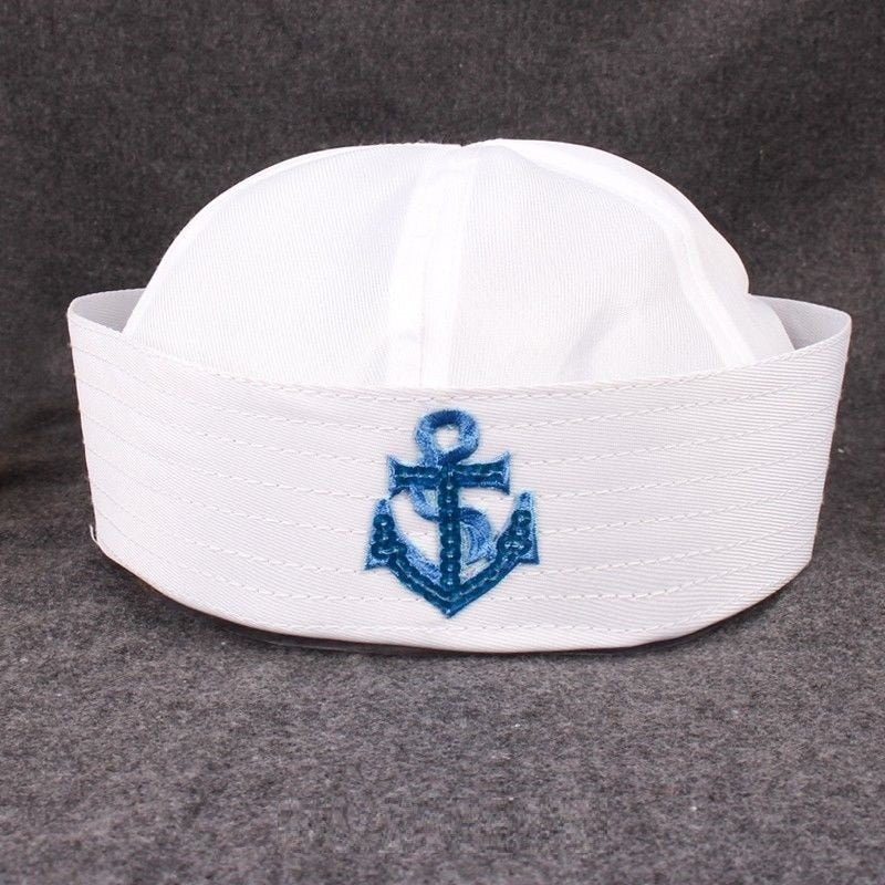 Military Hats Sailor Cap White Captain Navy Marine Caps with Anchor Army Hats For Women Men Child Fancy Cosplay Hat Accessories