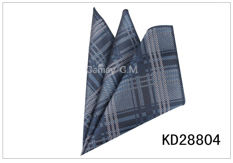 Men Pocket Square Suits Hanky For Men Plaid Mens Handkerchiefs Casual Suit Square Handkerchief Towels For Party 23 cm x 23 cm