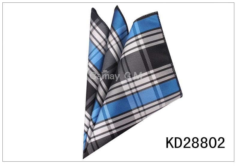 Men Pocket Square Suits Hanky For Men Plaid Mens Handkerchiefs Casual Suit Square Handkerchief Towels For Party 23 cm x 23 cm