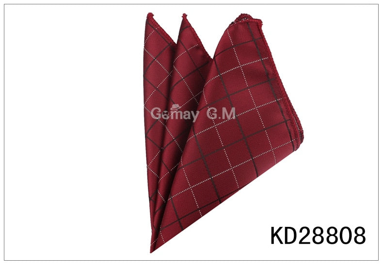 Men Pocket Square Suits Hanky For Men Plaid Mens Handkerchiefs Casual Suit Square Handkerchief Towels For Party 23 cm x 23 cm