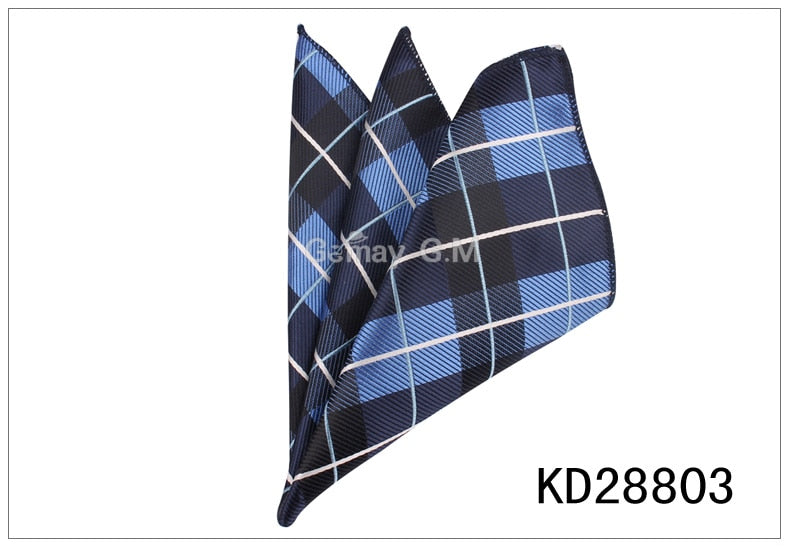 Men Pocket Square Suits Hanky For Men Plaid Mens Handkerchiefs Casual Suit Square Handkerchief Towels For Party 23 cm x 23 cm