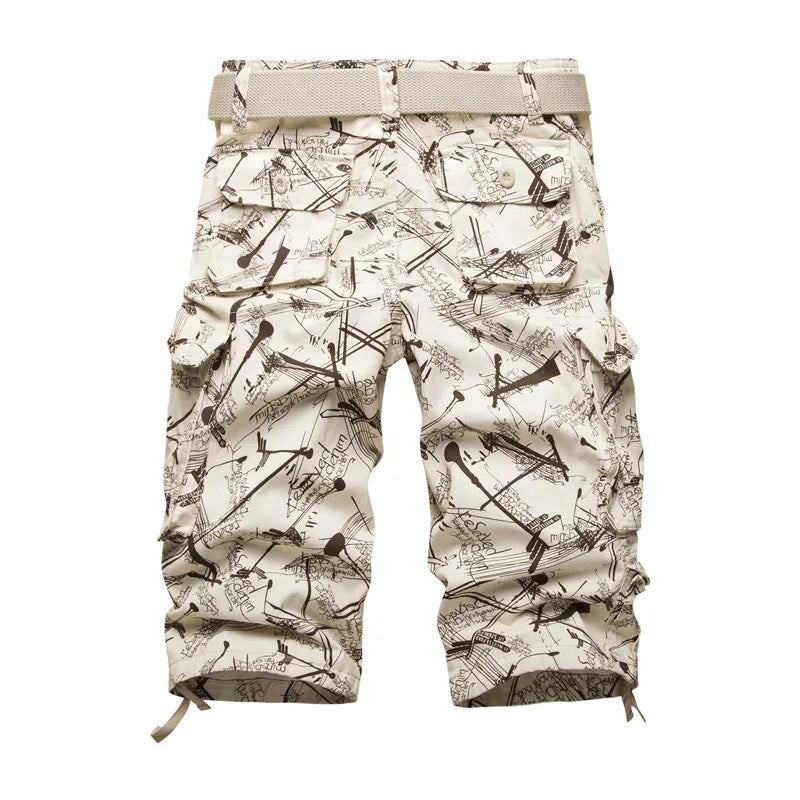 2024 Summner Cotton Mens Cargo Shorts-Camo