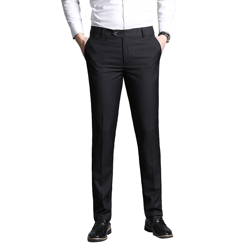 Men Suit Pants 2022 Mens Thin Dress Pants Straight Business Office Trousers Man Formal Pants Classic Male Pantalon Hombre 38