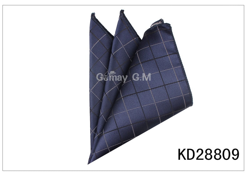 Men Pocket Square Suits Hanky For Men Plaid Mens Handkerchiefs Casual Suit Square Handkerchief Towels For Party 23 cm x 23 cm