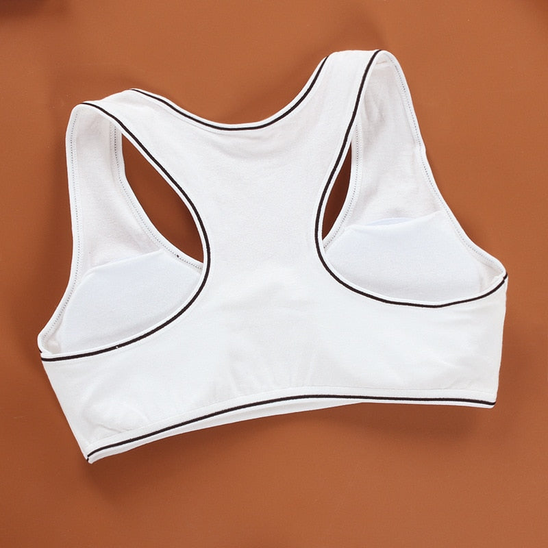 Student Girl Bra Underwear Set Without Steel Ring Cotton Puberty Vest Sports Underwear Teenage Girls Top