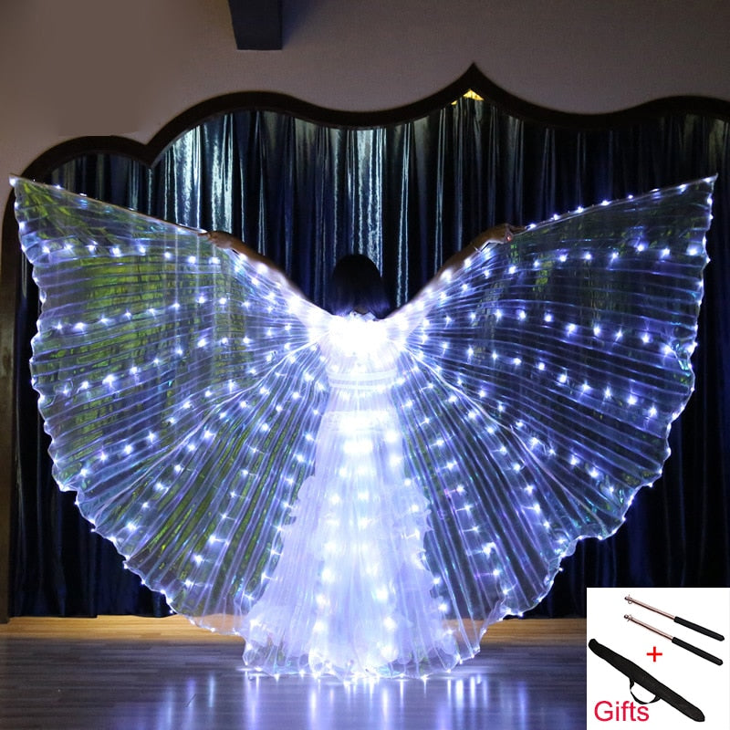 Belly Dance Isis Wings Led Isis Wings Belly Dance Accessory Wings Costume Butterfly Wings Adult With Sticks Bag For Adult