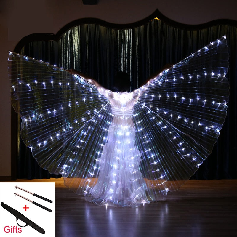 Belly Dance Isis Wings Led Isis Wings Belly Dance Accessory Wings Costume Butterfly Wings Adult With Sticks Bag For Adult