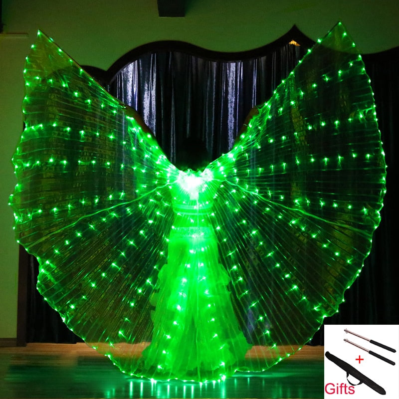 Belly Dance Isis Wings Led Isis Wings Belly Dance Accessory Wings Costume Butterfly Wings Adult With Sticks Bag For Adult