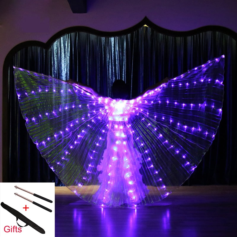 Belly Dance Isis Wings Led Isis Wings Belly Dance Accessory Wings Costume Butterfly Wings Adult With Sticks Bag For Adult