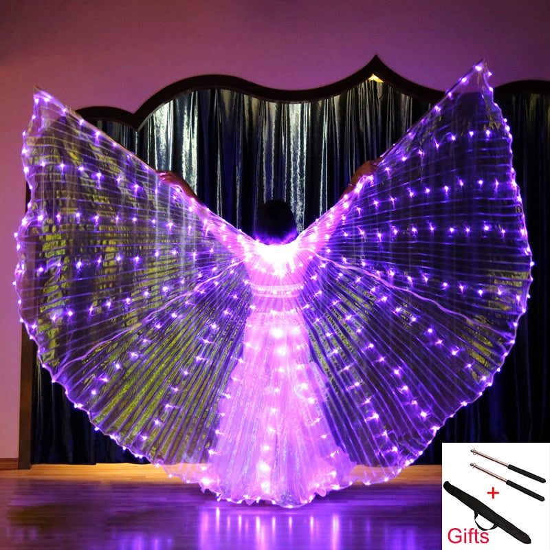 Belly Dance Isis Wings Led Isis Wings Belly Dance Accessory Wings Costume Butterfly Wings Adult With Sticks Bag For Adult