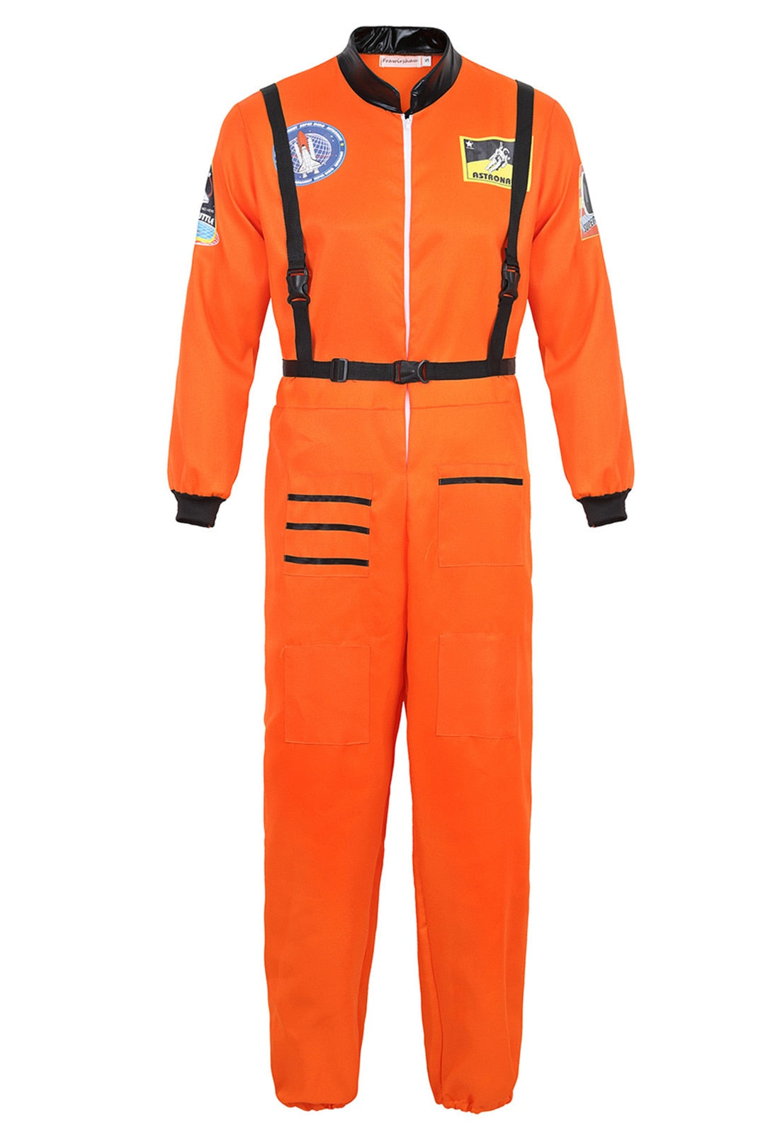 Astronaut Costume Space Suit for Adult Cosplay Costumes Zipper Halloween Costume Couple Flight Jumpsuit Plus Size Uniform