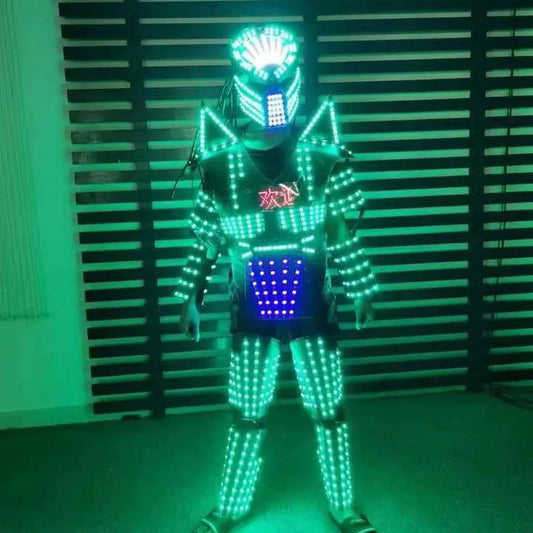 RGB LED Robot Suit - Luminous Armor for Nightclub Light Show-47225341575470|47225341608238|47225341641006|47225341673774|47225341706542|47225341739310