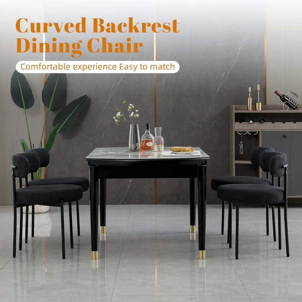 Mid-Century Modern Dining Chairs Black Dining Chairs Set of 2 Chair Room Furniture Home