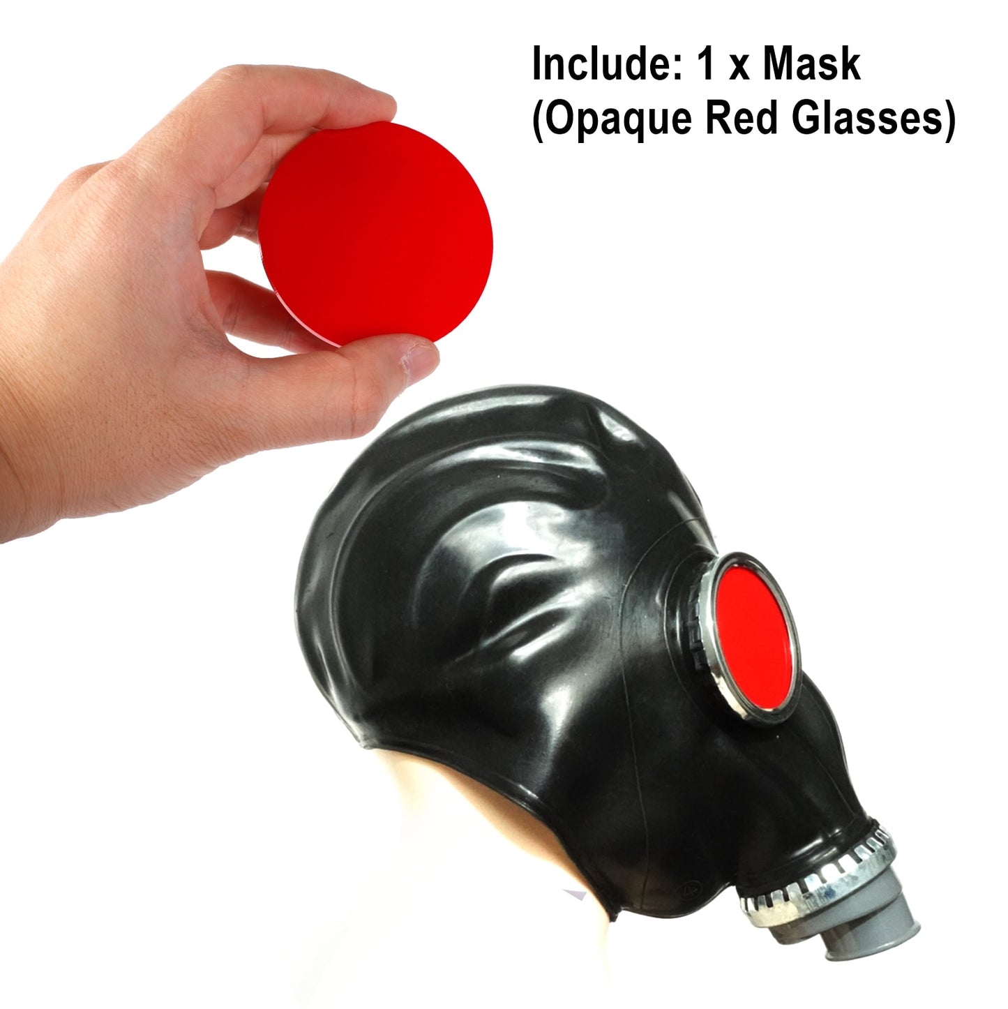 Ftshist Silica Gel Gas Mask Fetish Latex Rubber Mask Hood Breath Control Conquer Choking Headgear Cosplay Costume Party Wear