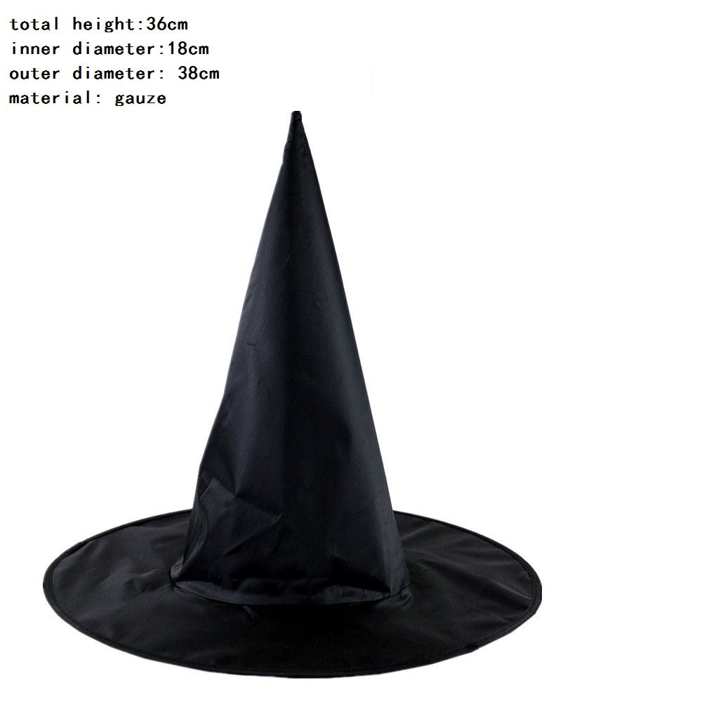 1pcs Adult-Kids Black Witch Hats
