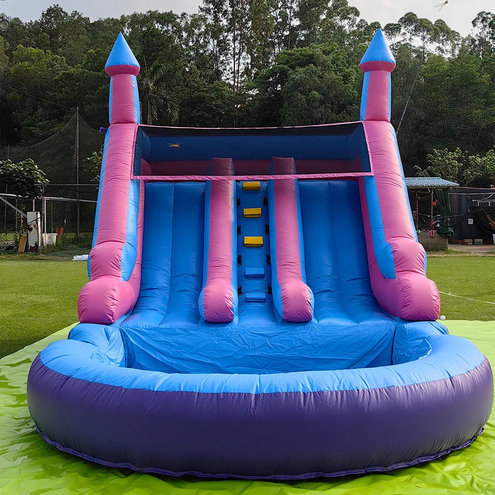 20ft PVC Commercial Inflatable Bounce House Bouncy Castle With Slide Blower For Kids