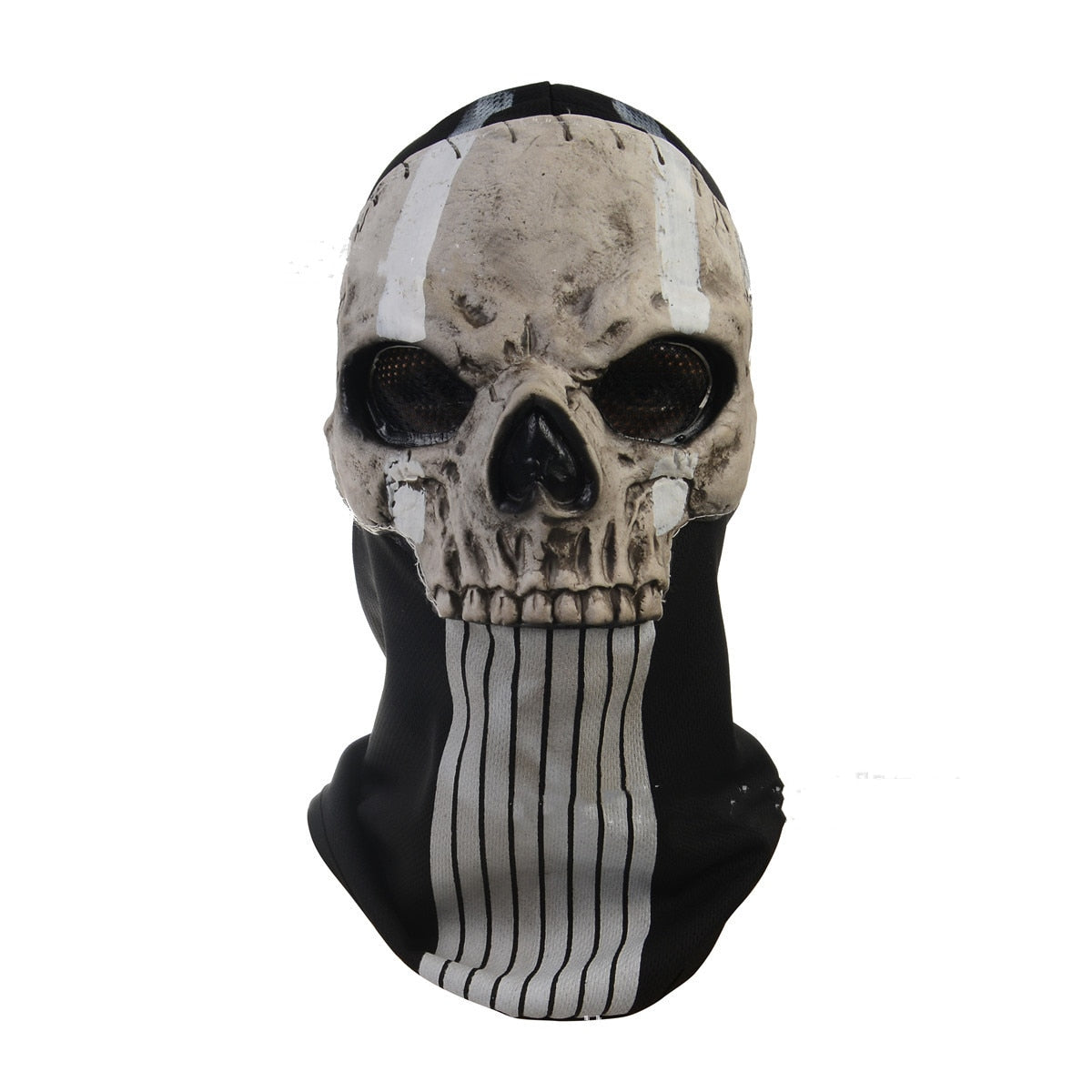 Unisex Horror Ghost Skull Mask ghost Call of Duty Latex Headgear Helmet Cosplay Perform Party Masquerade Prop Halloween Cosplay