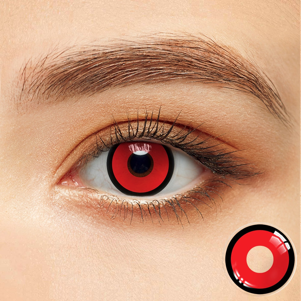 Halloween Contact Lenses Yearly Cosplay Anime Colored Contact Lenses White Contact Lenses For Eye Whiteout Lenses Cat Eyes Lens