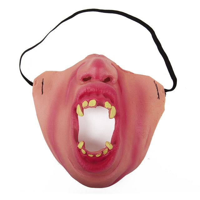 Latex Cosplay Half Face Party  Masks