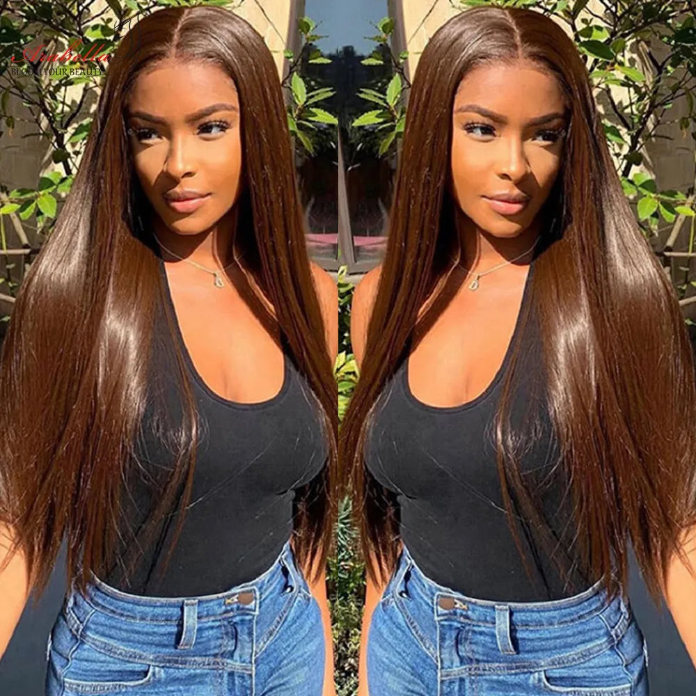 HD Lace Front 13x4 Lace Frontal Wig 100% Human Hair Wigs Arabella Remy Pre Plucked Bleached Knots Wigs For Women Human Hair