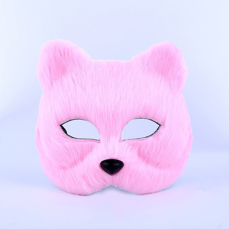 Halloween Cosplay Fox Mask Lace Sexy Eye Mask Animal Mask Half Face Erotic Lace Cat Mask Women Sex Toys For Couple Squid Game