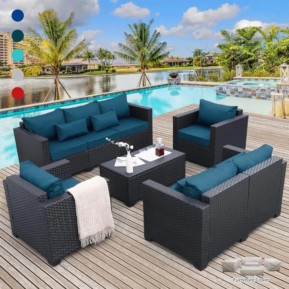 Outdoor Sofa Sets, Patio Furniture Set 5 Pieces Outdoor Furniture Sets Patio Couch , Outdoor Garden Sofas Sets