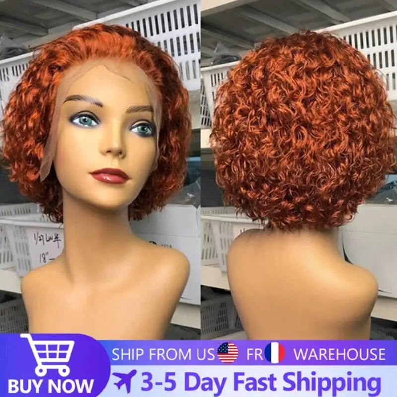 Pixie Cut Wig Human Hair 99J Color Lace Wigs Human Hair Short Bob Human Hair Wigs For Black Women Short Ombre Wig Human Hair