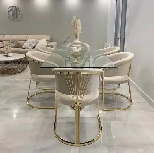 2023 Luxury Modern Dining Chair Stainless Steel Velvet Upholster Restaurant Chair For Home Hotel Wedding