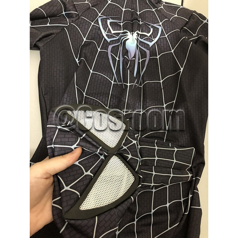 Tobey Maguire Spiderman Costume Black/Red Raimi Spider Man Cosplay Superhero Zentai Suit Halloween Costumes for Adults/Kids