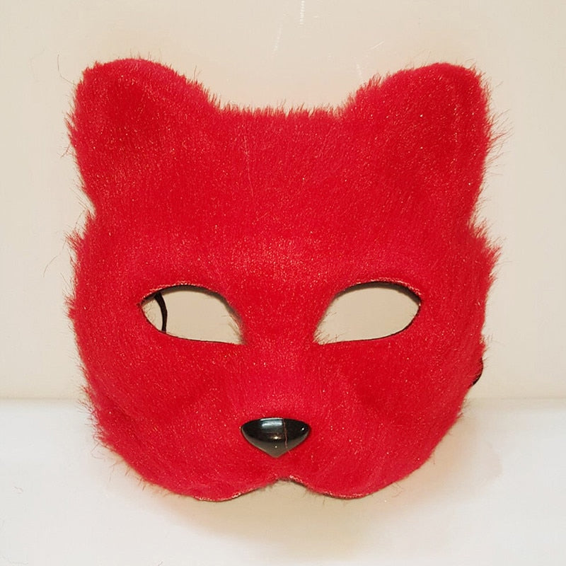 Halloween Cosplay Fox Mask Lace Sexy Eye Mask Animal Mask Half Face Erotic Lace Cat Mask Women Sex Toys For Couple Squid Game