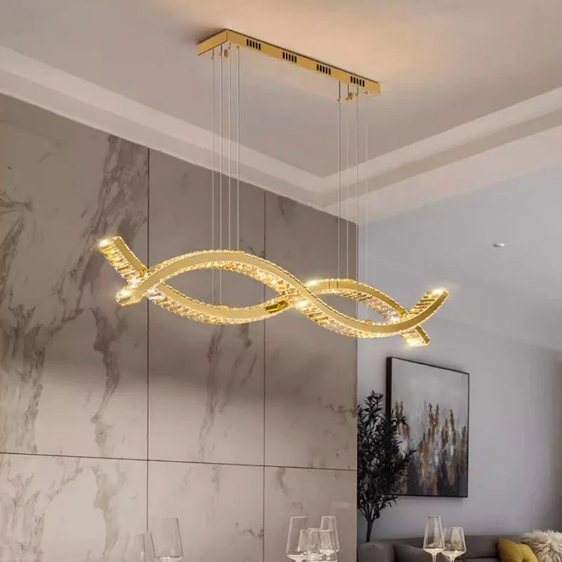 home decorationPendant lights, luxury crystal living room chandelier, dining room Pendant lamp, ceiling light, indoor lighting